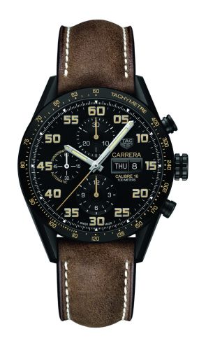 Carrera Calibre 16 Day Date 43 Titanium PVD 