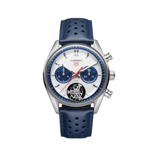 Carrera Chronograph Tourbillon Glass Box Stainless Steel 