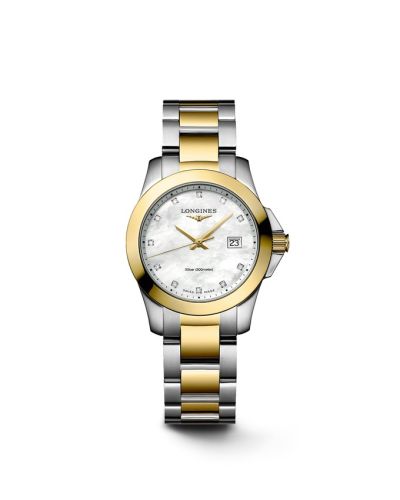 Conquest Quartz 29.5 Stainless Steel - Yellow Gold 