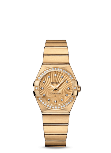  - Omega - Constellation Quartz 27 Brushed Yellow Gold 