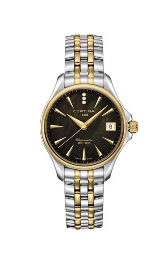 Certina - DS Action Diamonds 33.8 Stainless Steel - Yellow Gold 
