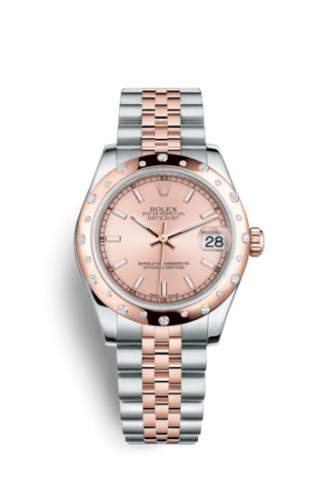 Datejust 31 Rolesor Everose Domed Diamond 