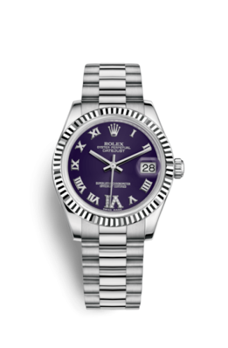 Datejust 31 White Gold Fluted 