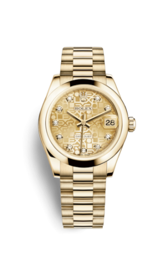 Datejust 31 Yellow Gold Domed 