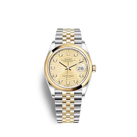 Datejust 36 Stainless Steel  - Yellow Gold - Domed 