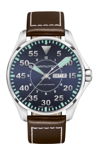 Khaki Aviation Pilot Day Date 46 Stainless Steel 