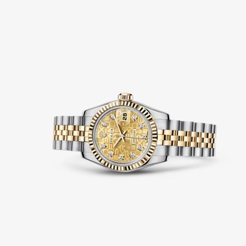 Rolex - Lady-Datejust 26 Rolesor Fluted Computer Diamond Jubilee