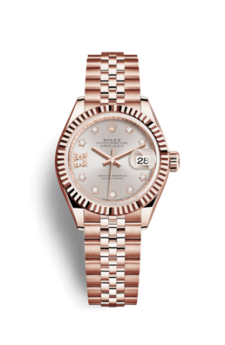 Lady-Datejust 28 Everose Fluted 