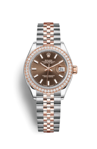Lady-Datejust 28 Rolesor Rose Diamond 