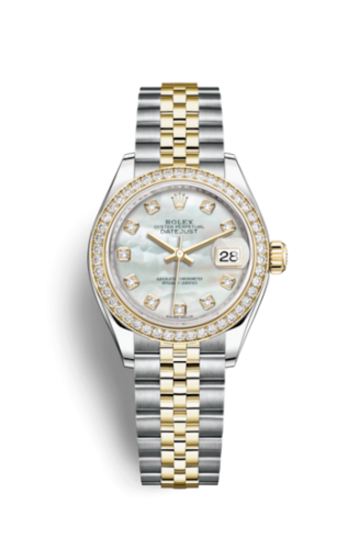 Lady-Datejust 28 Rolesor Yellow Diamond 