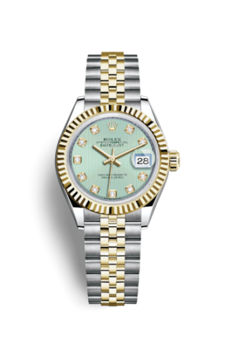 Lady-Datejust 28 Rolesor Yellow Fluted 