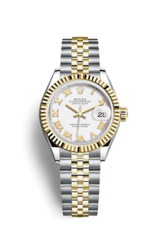Lady-Datejust 28 Rolesor Yellow Fluted 