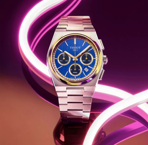 Tissot - PRX Chronograph Stainless Steel - Yellow Gold 