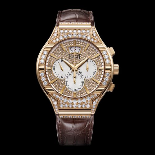 Piaget - Polo 43 Chronograph Pink Gold Full Diamond