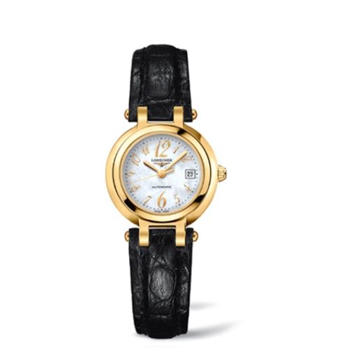 PrimaLuna Automatic 26.5 Yellow Gold Leather Funky MOP