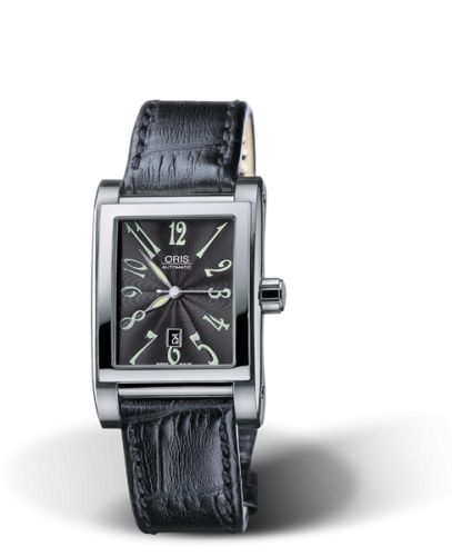 Oris - Rectangular Date 24 Stainless Steel 