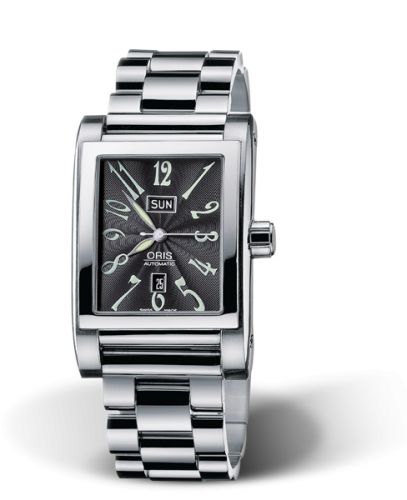 Oris - Rectangular Day Date 30 Stainless Steel 