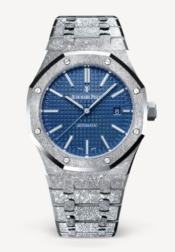 Royal Oak 15410 Frosted White Gold 