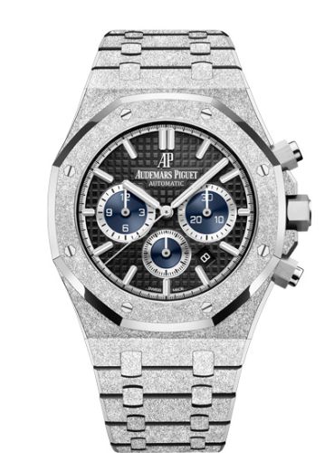 Royal Oak 41 Chronograph Frosted White Gold 