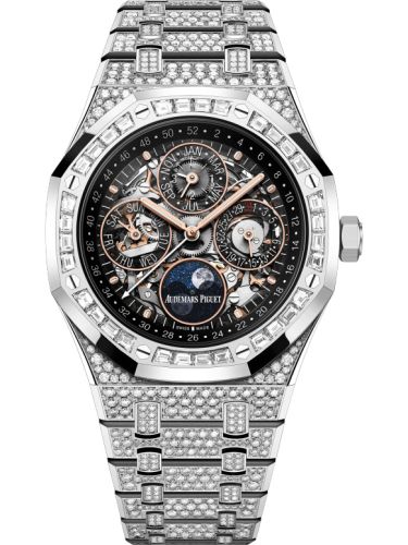 Royal Oak Perpetual Calendar 41 White Gold - Diamond 