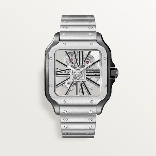 Cartier - Santos de Cartier Large Skeleton Stainless Steel - ADLC