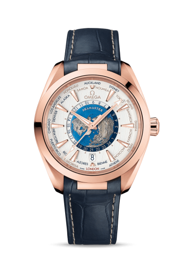 Seamaster Aqua Terra 150M Master Chronometer 43 Worldtimer Sedna Gold 