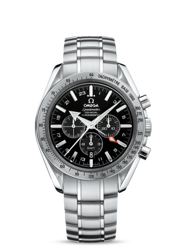 Omega - Speedmaster Broad Arrow Co-Axial GMT Stainless Steel 