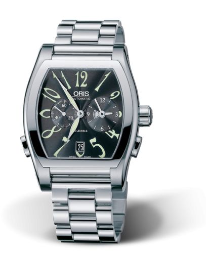 Oris - Tonneau Worldtimer Stainless Steel 
