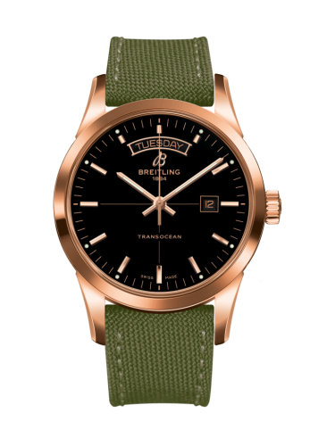 Transocean Day & Date Red Gold 