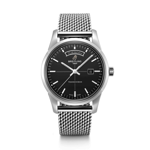 Transocean Day & Date Stainless Steel 