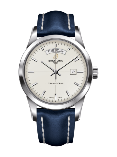Transocean Day & Date Stainless Steel 