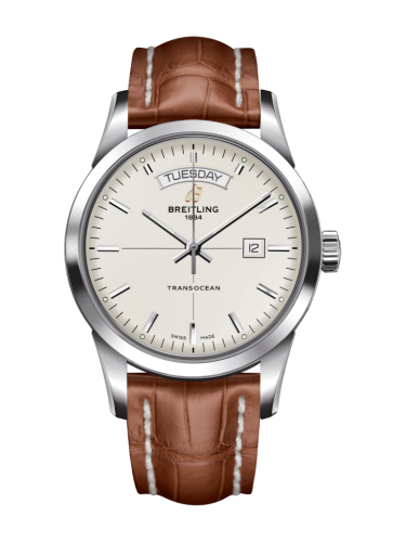 Transocean Day & Date Stainless Steel 