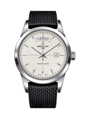 Transocean Day & Date Stainless Steel 